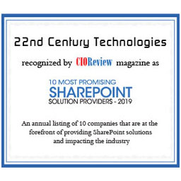 Most promising SharePoint Solution Provider-2019